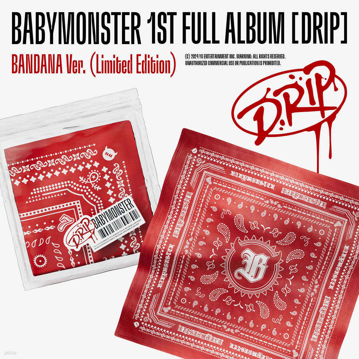 BABYMONSTER <DRIP> BANDANA VER LIMITED