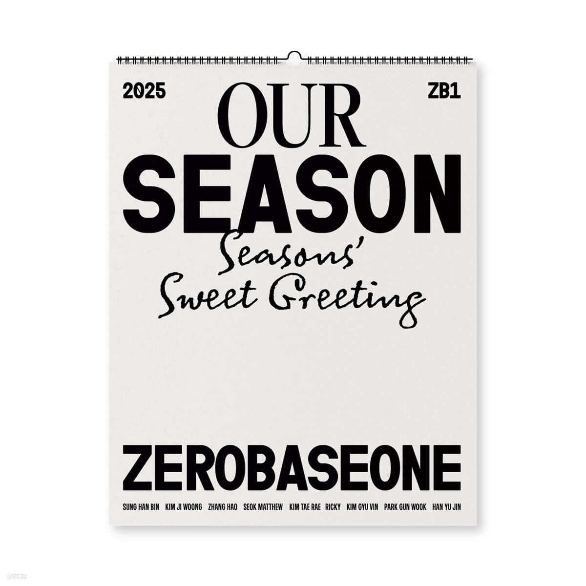 [PREORDER] ZEROBASEONE <OUR Season> 2025 WALL CALENDAR