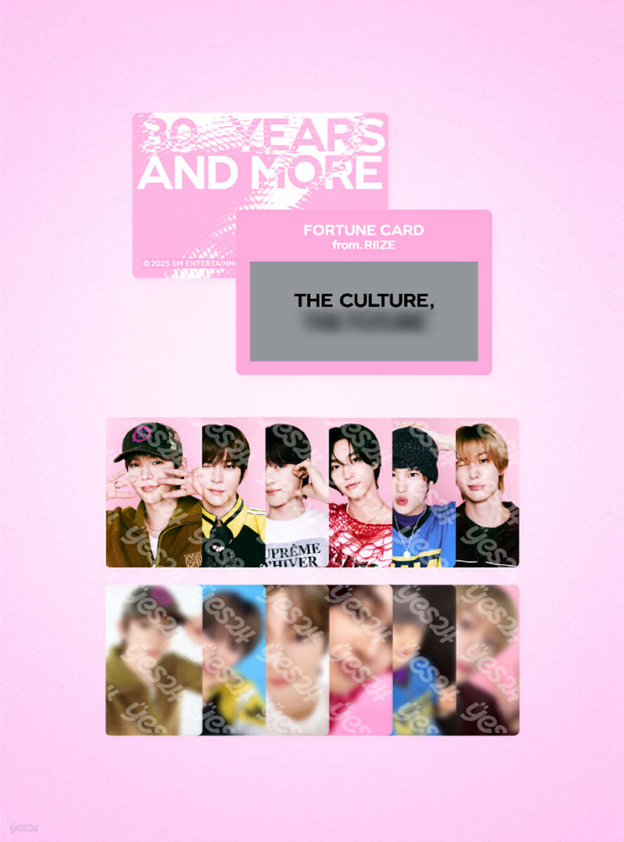 RIIZE <SMTOWN LIVE 2025> FORTUNE SCRATCH CARD SET