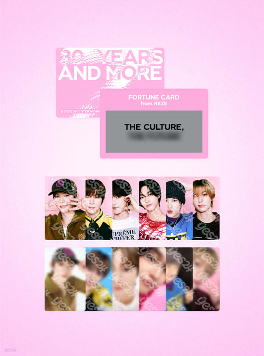 RIIZE <SMTOWN LIVE 2025> FORTUNE SCRATCH CARD SET
