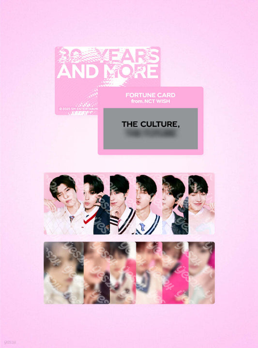 NCT WISH <SMTOWN LIVE 2025> FORTUNE SCRATCH CARD SET