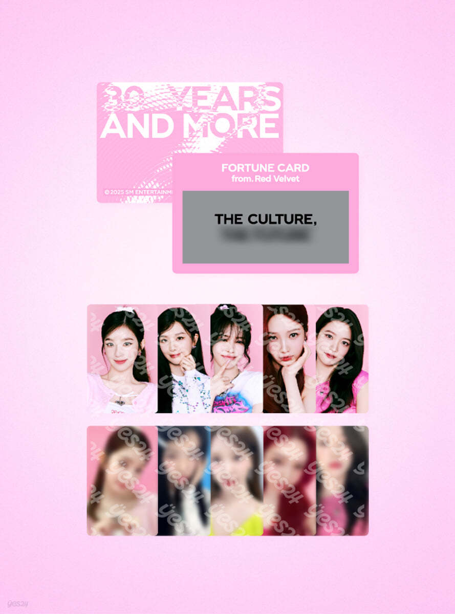 RED VELVET <SMTOWN LIVE 2025> FORTUNE SCRATCH CARD SET