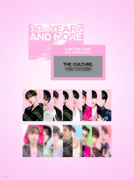 SUPER JUNIOR <SMTOWN LIVE 2025> FORTUNE SCRATCH CARD SET