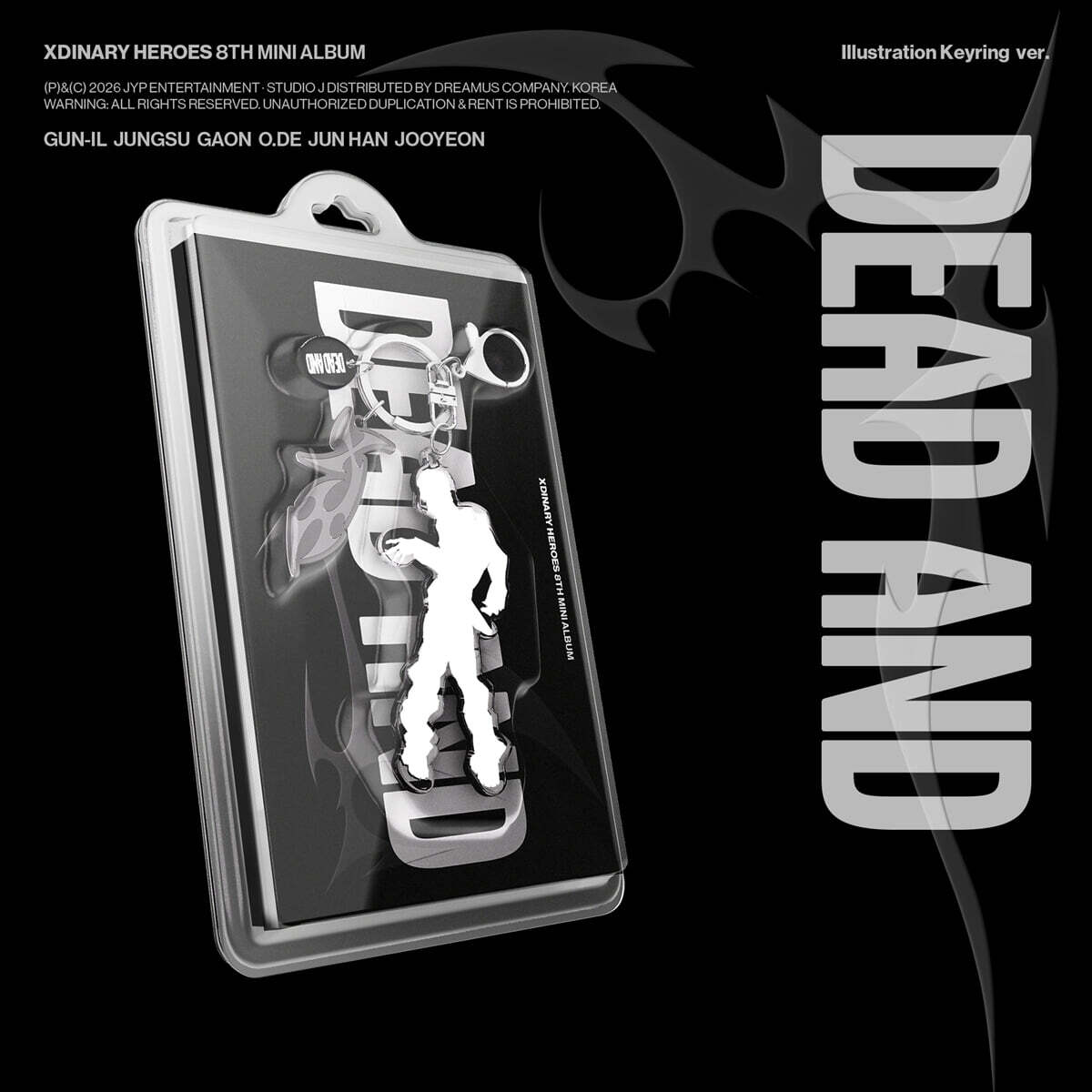 [PREORDER] XDINARY HEROES <DEAD AND> Illustration Keyring ver (RANDOM)