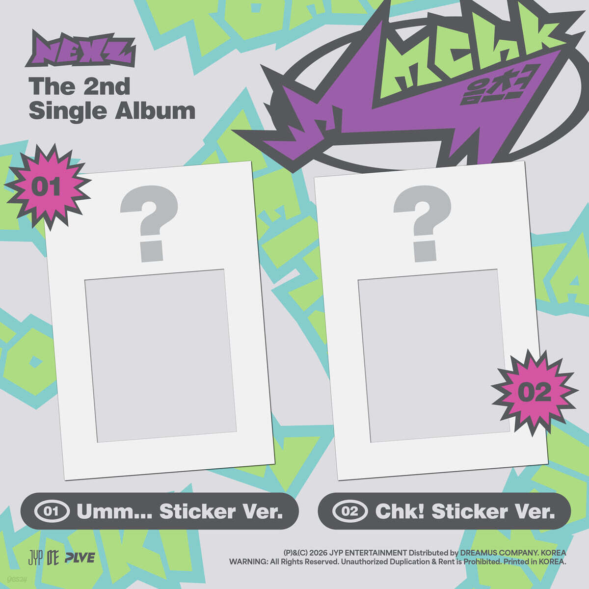 [PREORDER] NEXZ <Mmchk> Sticker ver
