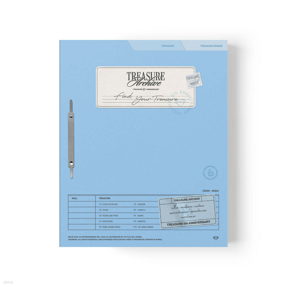 [PREORDER] TREASURE <TREASURE ARCHIVE : TREASURE 6th ANNIVERSARY>