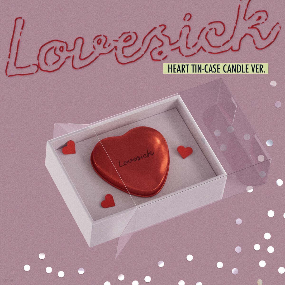 [PREORDER] CHAERYEONG [LOVESICK] HEART TIN-CASE CANDLE Ver