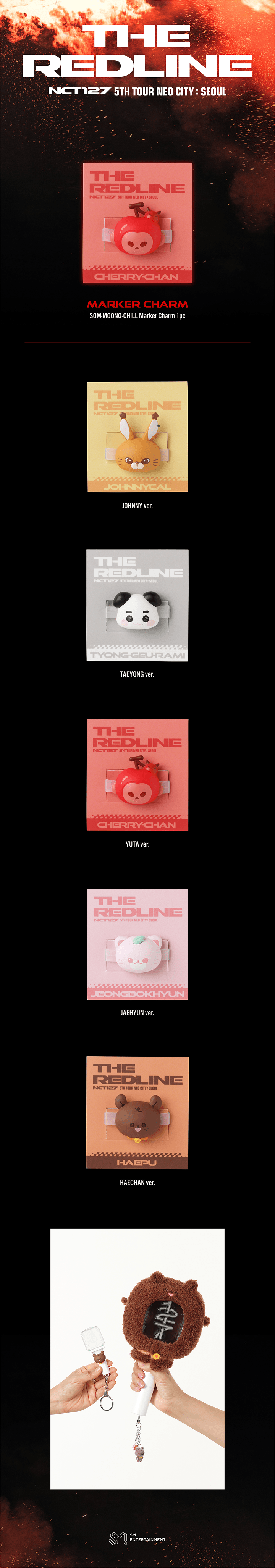 [PREORDER 21/9 CLOSED] NCT 127 [NEO CITY SEOUL: THE REDLINE] SOM-MOONG-CHILL MARKER CHARM