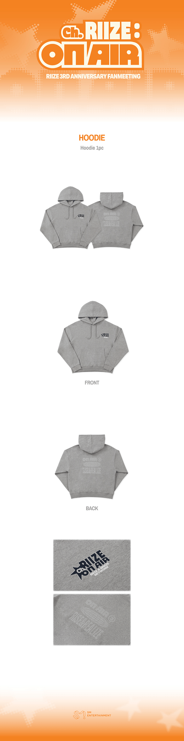 [PREORDER 15/9 CLOSED] RIIZE [Ch. RIIZE : ON AIR] HOODIE