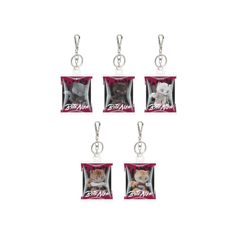 [PREORDER 13/6 CLOSED] MEOVV <BITE NOW> OFFICIAL MD MEOVV CHARACTER HOLOGRAM RANDOM KEYCHAIN