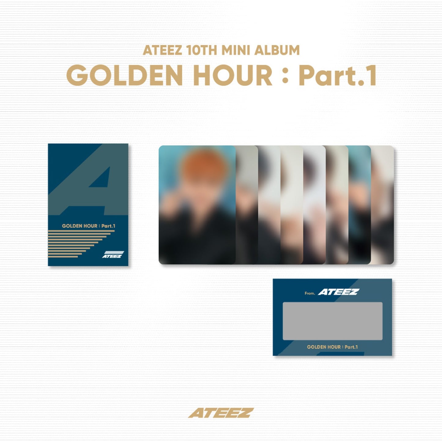 ATEEZ <GOLDEN HOUR> POP-UP EXHIBITION PHOTO & SCRATCH CARD A SET