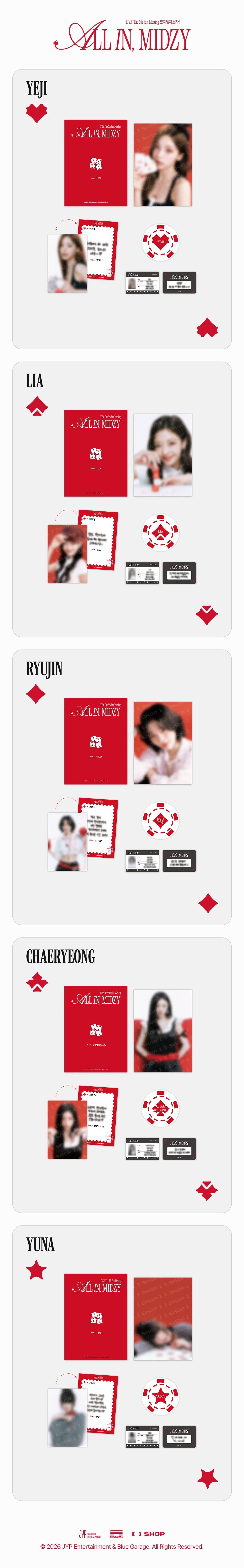 [PREORDER 16/8] ITZY <ALL IN, MIDZY> PHOTO SET (21 POINTS)