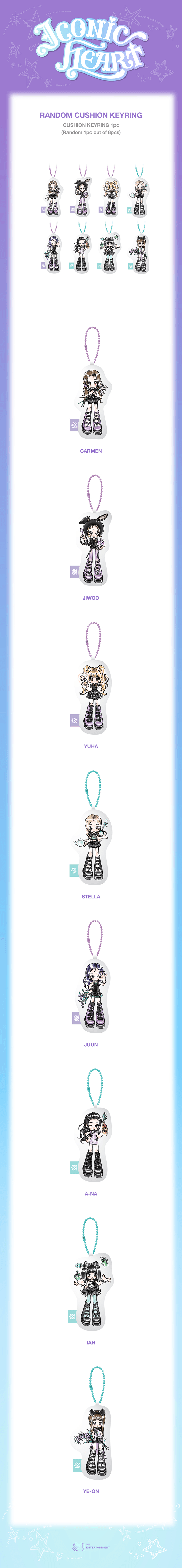 [PREORDER 31/10 CLOSED] HEARTS2HEARTS [ICONIC HEART] OFFICIAL MD RANDOM CUSHION KEYRING