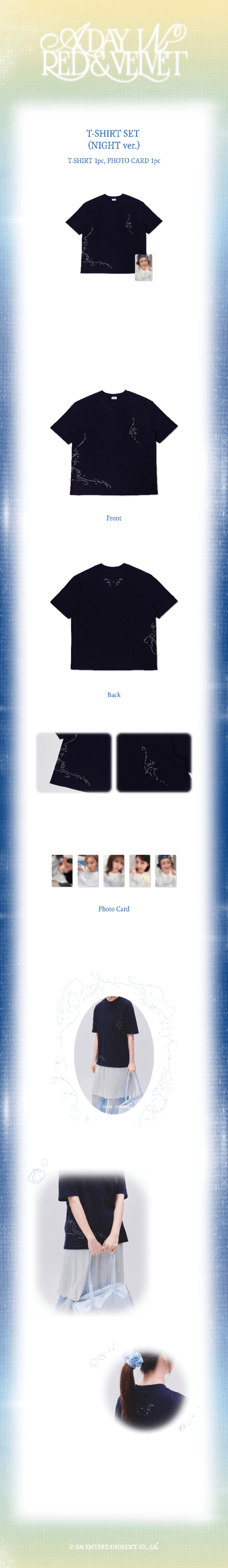 [PREORDER] RED VELVET <A Day in Red & Velvet> FAN-CON T-SHIRT SET_NIGHT ver.