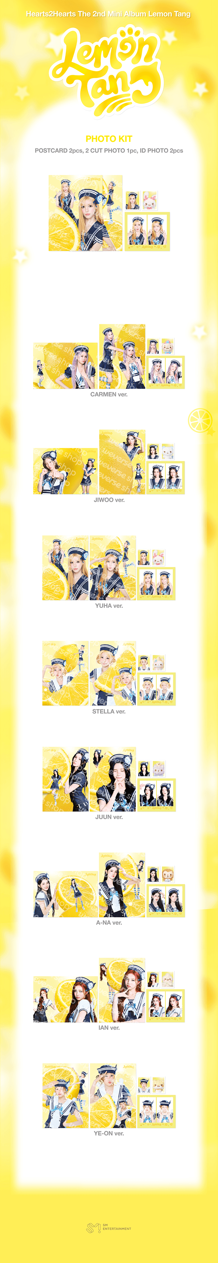 [PREORDER 20/7 CLOSED] HEARTS2HEARTS <LEMON TANG> OFFICIAL MERCH PHOTO KIT