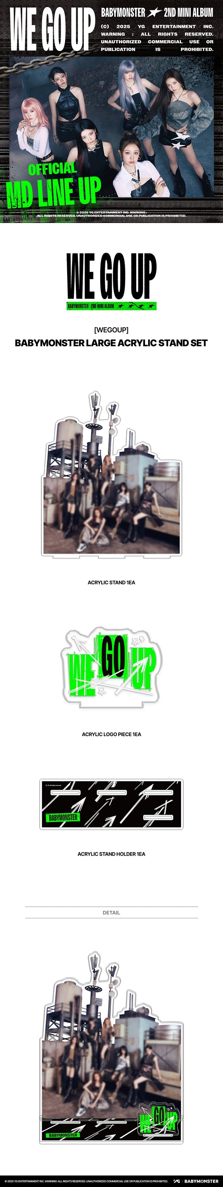 [PREORDER] BABYMONSTER <WE GO UP> OFFICIAL MERCHANDISE ACRYLIC STAND SET