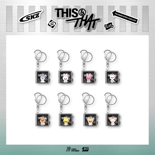[PREORDER 19/8 CLOSED] STRAY KIDS <THIS & THAT> POP-UP STORE SKZOO MIRROR KEYRING (12 POINTS)