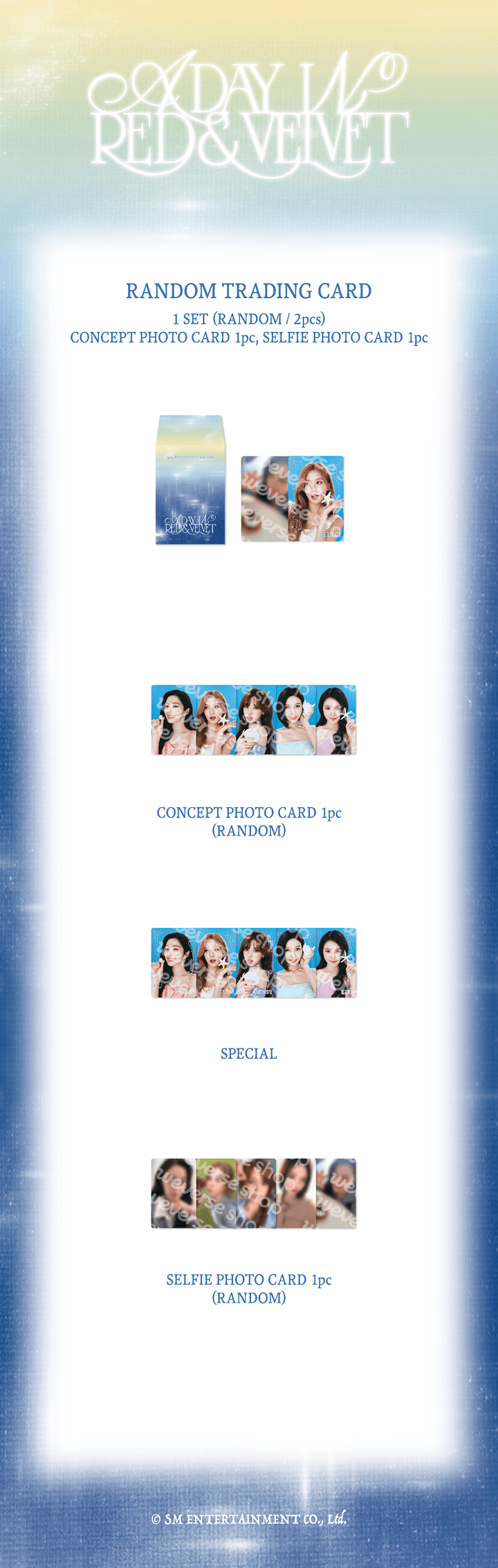 [PREORDER] RED VELVET <A Day in Red & Velvet> FAN-CON TRADING CARD