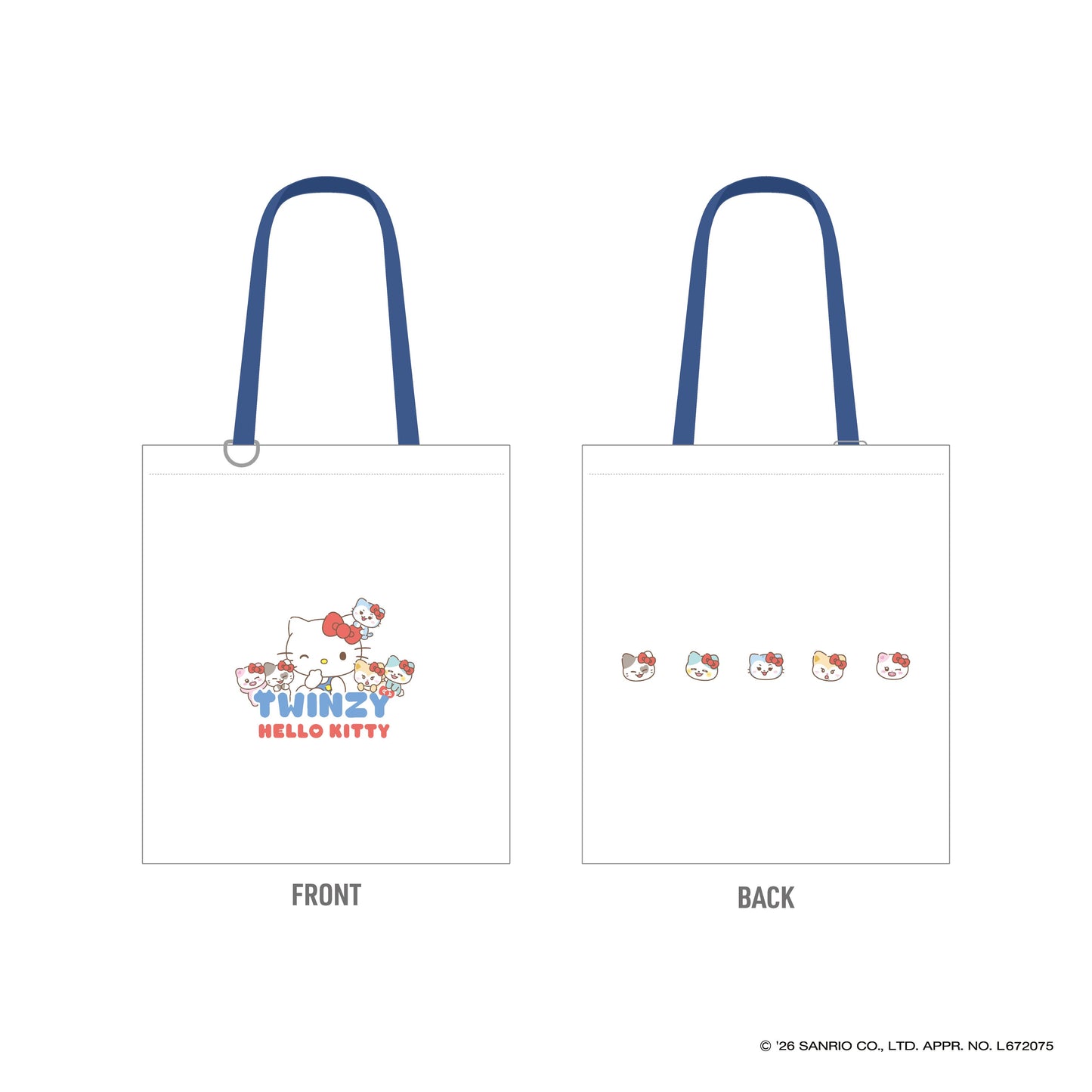[PREORDER 30/8 CLOSED] ITZY [TWINZY×HELLO KITTY] TOTE BAG