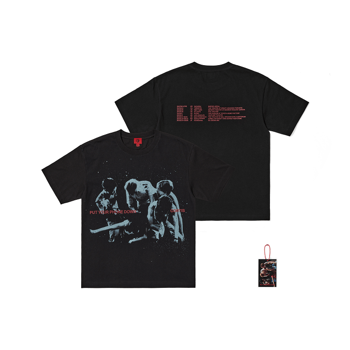 [PREORDER] CORTIS <PUT YOUR PHONE DOWN> OFFICIAL MERCH TOUR Routing T-Shirt (Black)