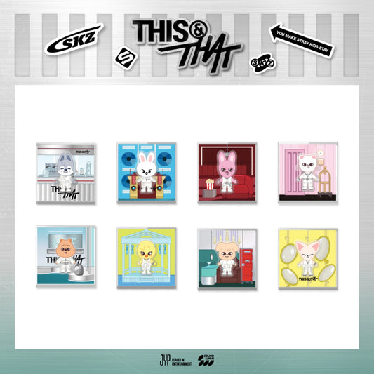 [PREORDER 19/8 CLOSED] STRAY KIDS <THIS & THAT> POP-UP STORE SKZOO SPINNING MAGNET (15 POINTS)