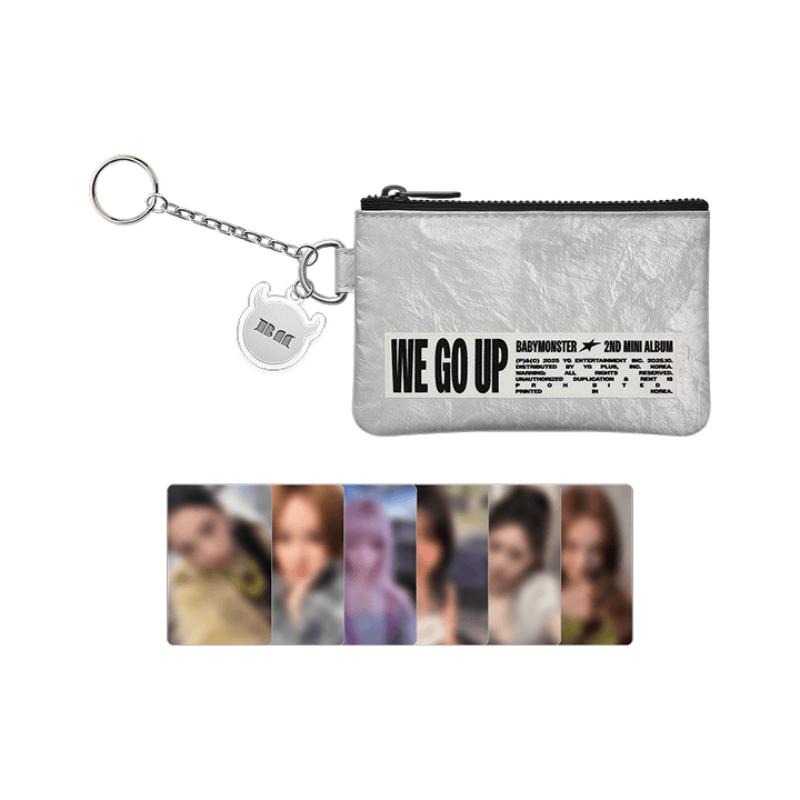 BABYMONSTER <WE GO UP> OFFICIAL MERCHANDISE KEYRING ZIPPER POUCH
