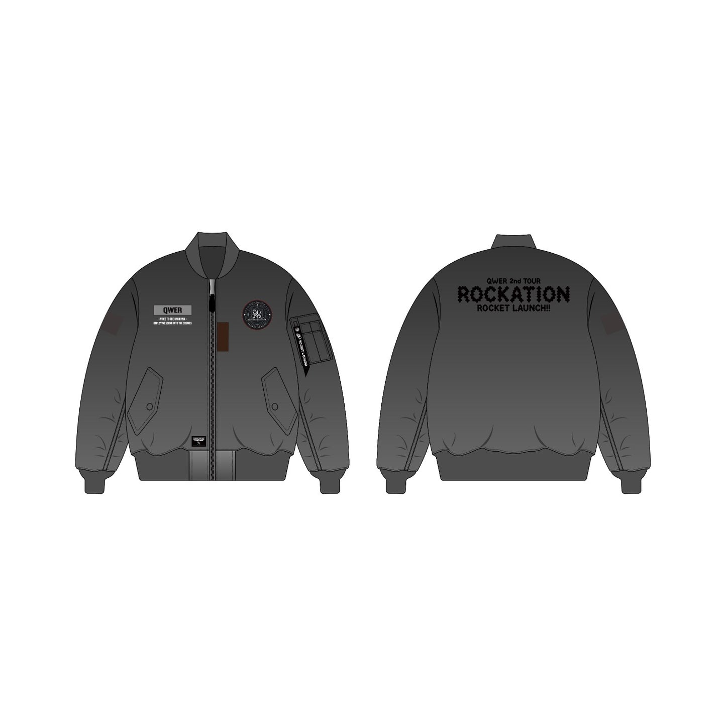 [PREORDER 29/8 CLOSED] QWER [ROCKATION : ROCKET LAUNCH!!] IN SEOUL OFFICIAL MD ROCKET LAUNCH UNIFORM MA-1