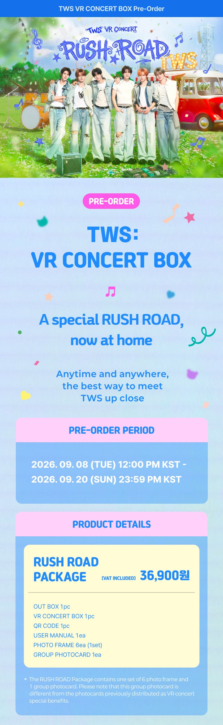 [PREORDER 19/8 CLOSED] TWS [TWS : VR CONCERT BOX RUSH ROAD]