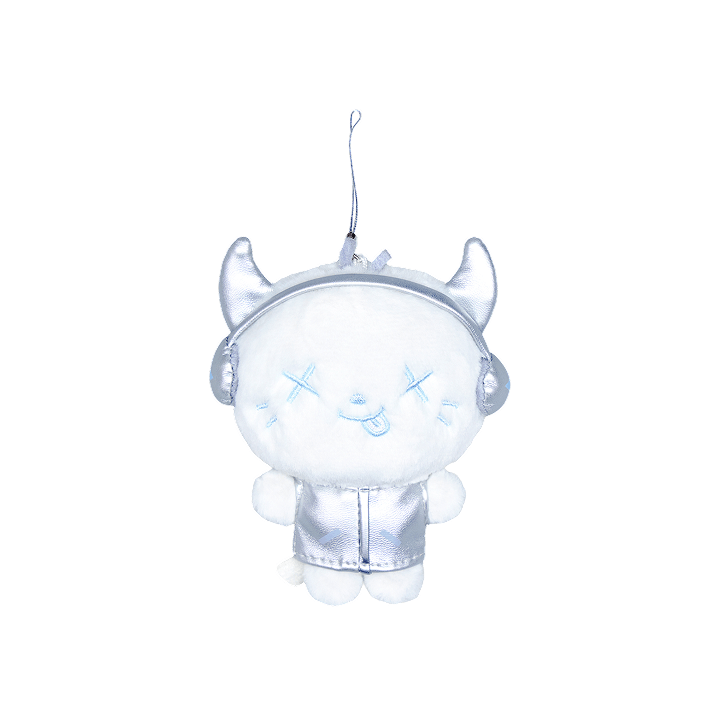 AESPA <SYNK : aeXIS LINE> FANLIGHT DOLL KEY RING (SILVER ver.)