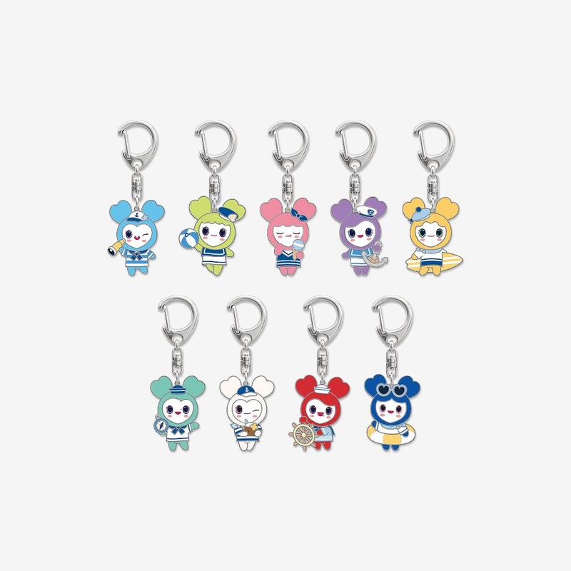 [PREORDER 25/7 CLOSED] TWICE <THIS IS FOR> WORLD TOUR FINALE LOVELY METAL KEYRING MARINE Ver. (18 POINTS)