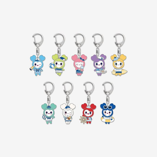 [PREORDER 25/7 CLOSED] TWICE <THIS IS FOR> WORLD TOUR FINALE LOVELY METAL KEYRING MARINE Ver. (18 POINTS)