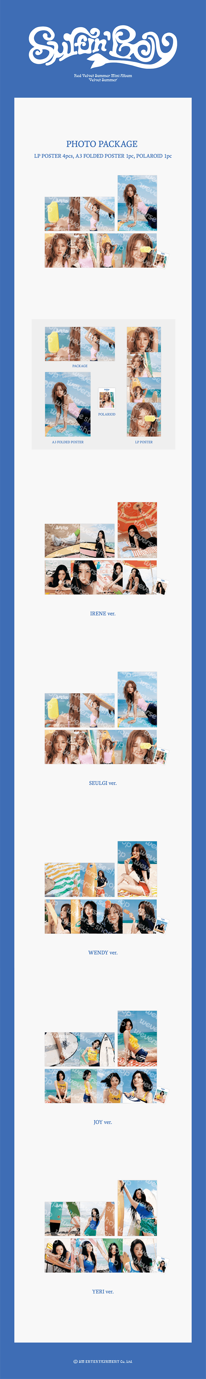 [PREORDER 15/8 CLOSED] RED VELVET [Velvet Summer] Official Merch PHOTO PACKAGE