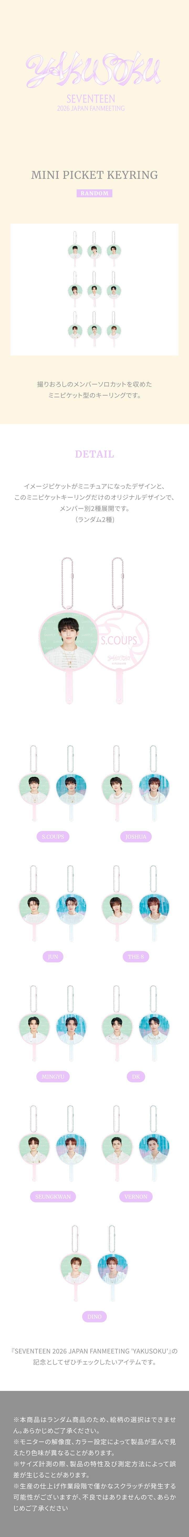 SEVENTEEN JAPAN MD FANMEETING MINI PICKET KEYRING – IPDEOK MERCH