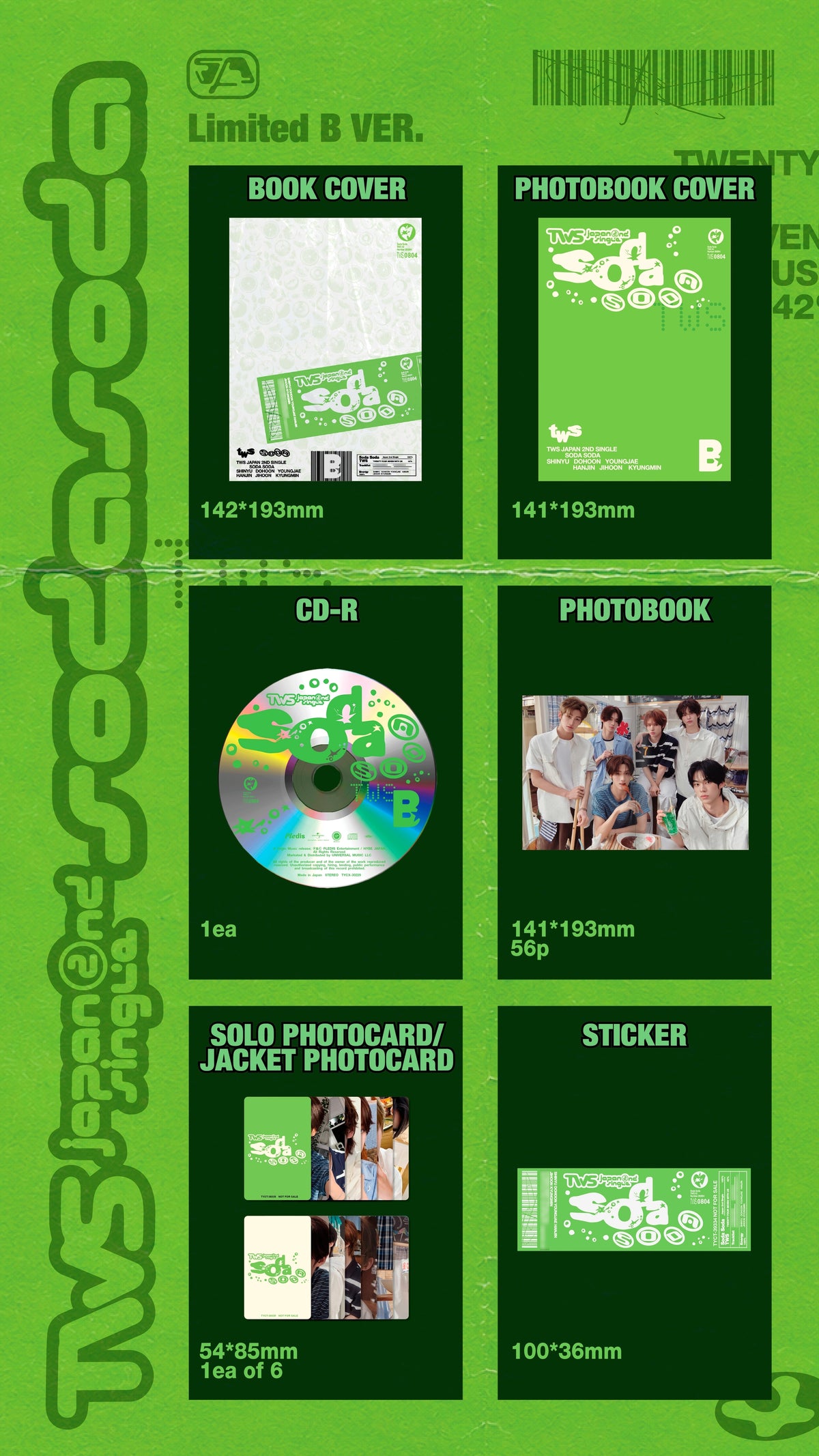 TWS <SODA SODA> JAPAN 2nd Single LIMITED B VER