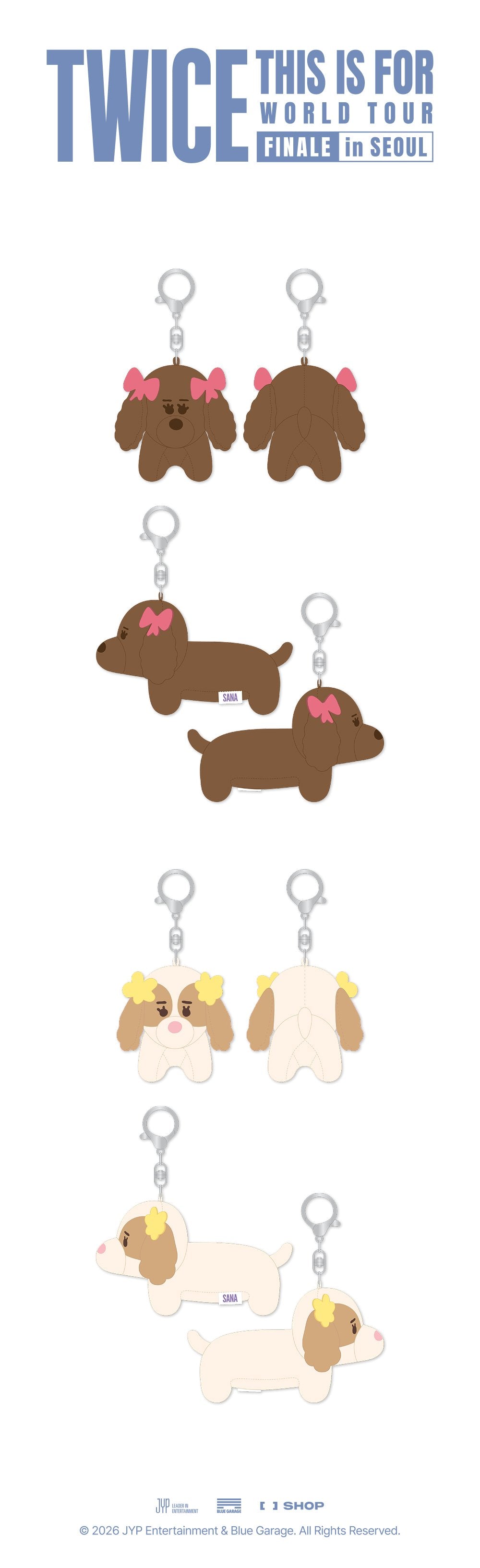 [PREORDER 25/7 CLOSED] TWICE <THIS IS FOR> WORLD TOUR FINALE SANA TWIN PLUSH KEYRING SET (32 POINTS)