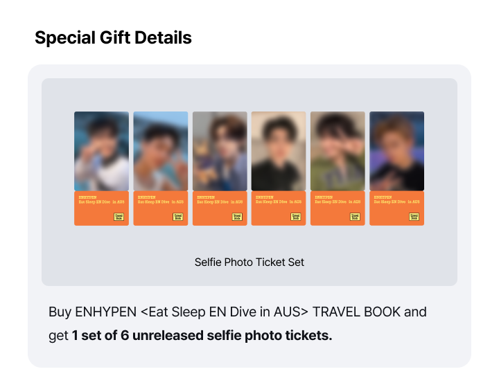 [PREORDER] ENHYPEN <Eat Sleep EN Dive in AUS> TRAVEL BOOK