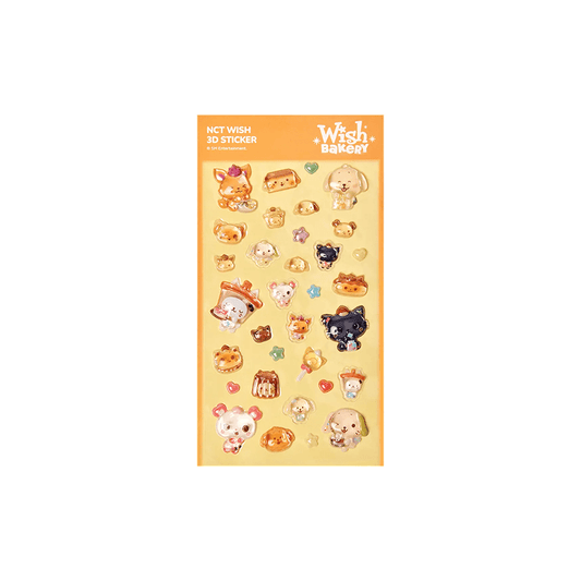 [PREORDER 1/3] NCT WISH <WISH BAKERY> POP UP OFFICIAL MD 3D STICKER