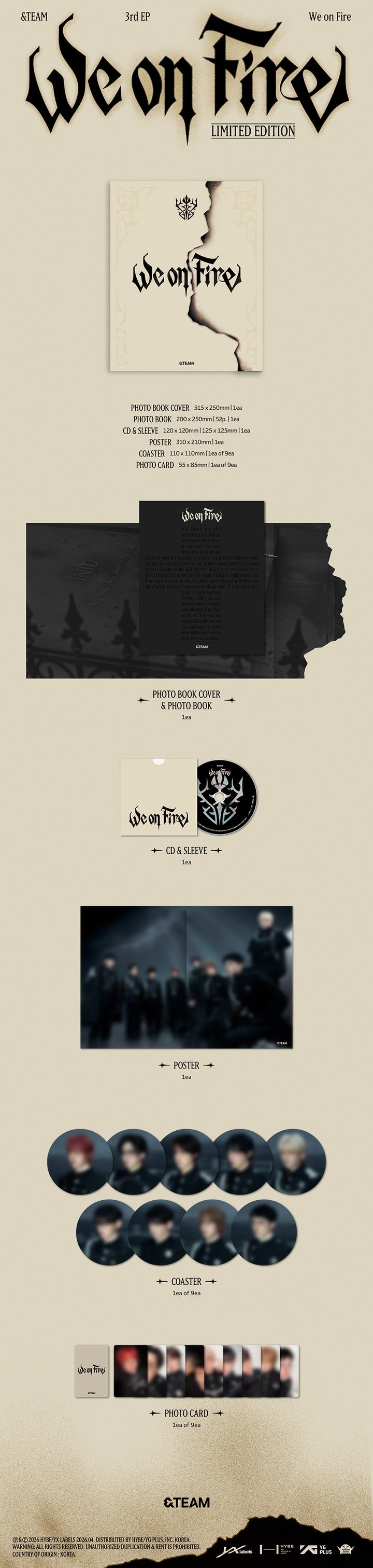 &TEAM <WE ON FIRE> LIMITED EDITION