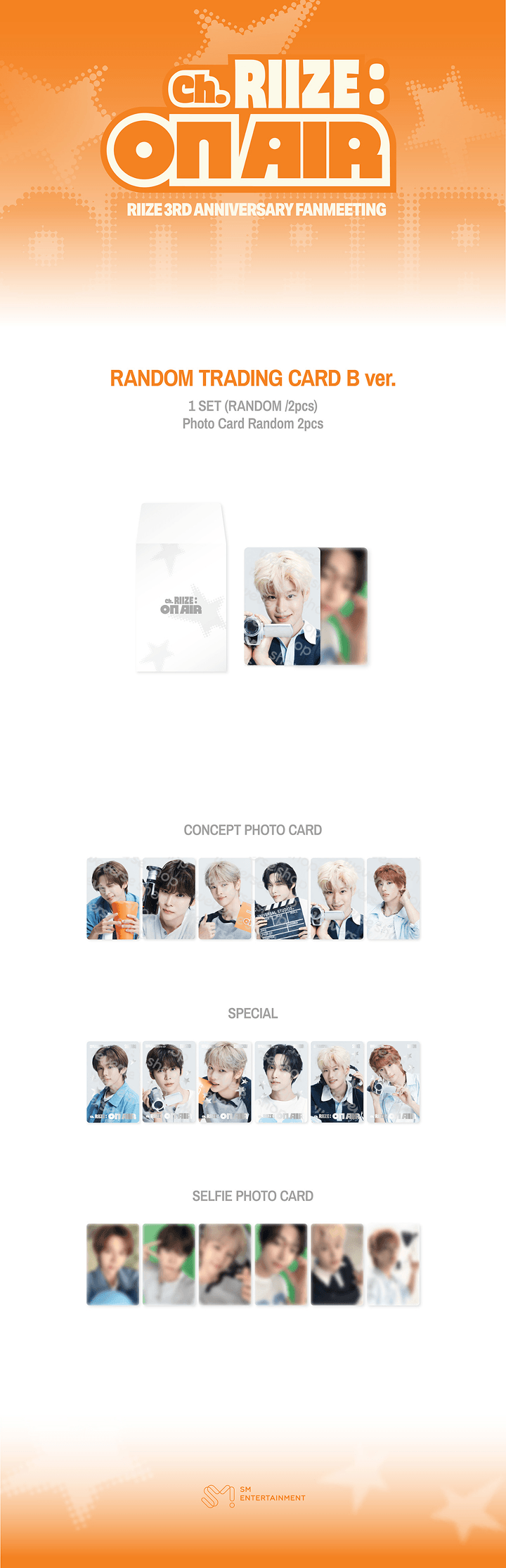 [PREORDER 15/9 CLOSED] RIIZE [Ch. RIIZE : ON AIR] RANDOM TRADING CARD B VER.