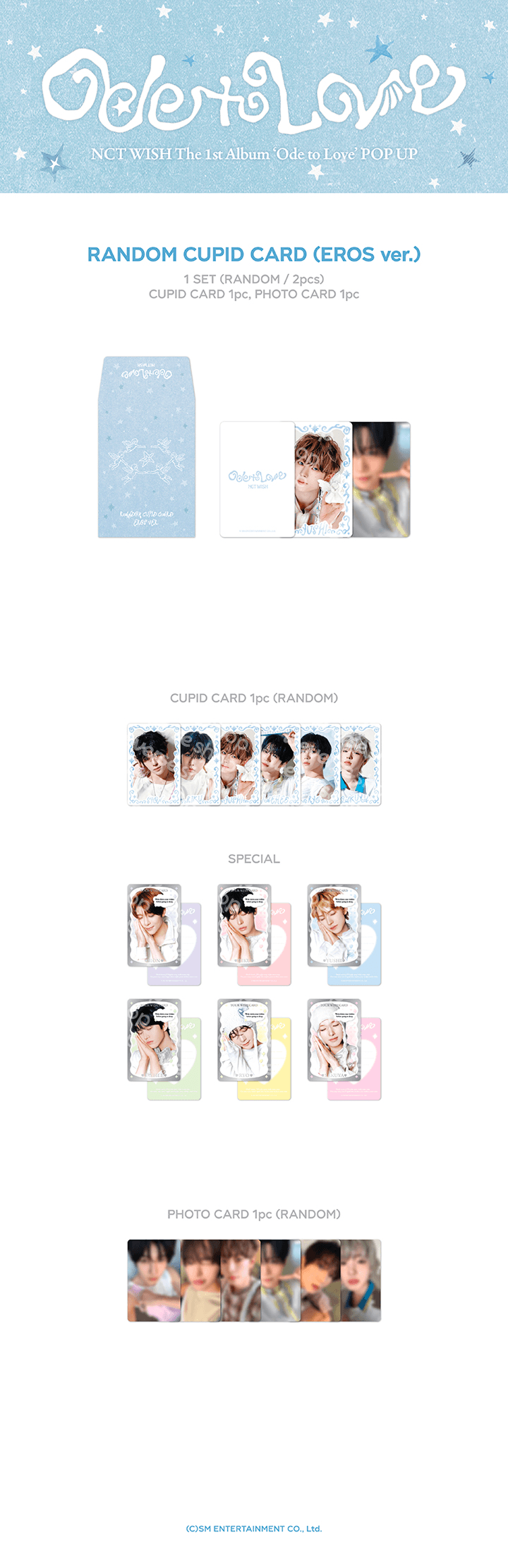 NCT WISH <ODE TO LOVE> POP-UP RANDOM CUPID CARD (EROS ver.)