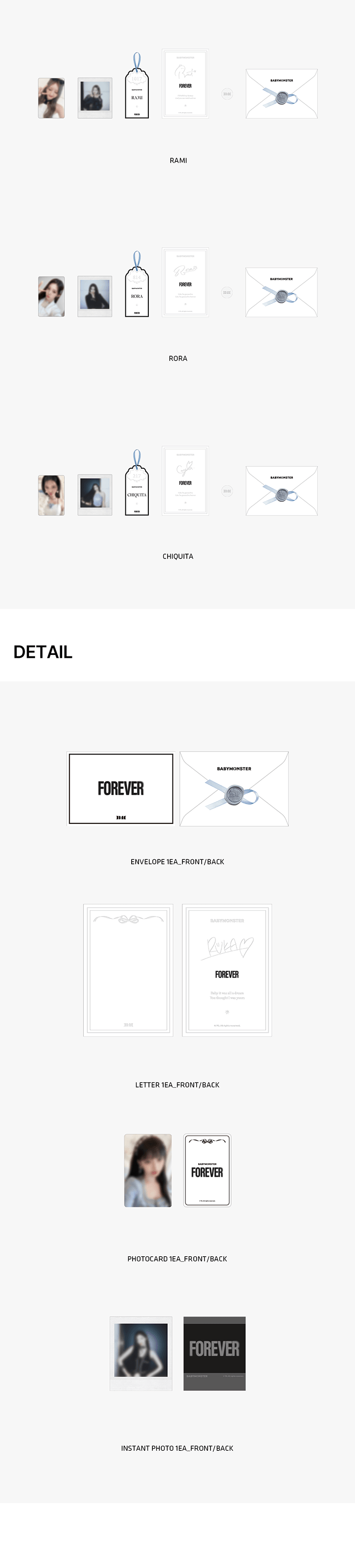 BABYMONSTER <FOREVER> PHOTOCARD PACKAGE