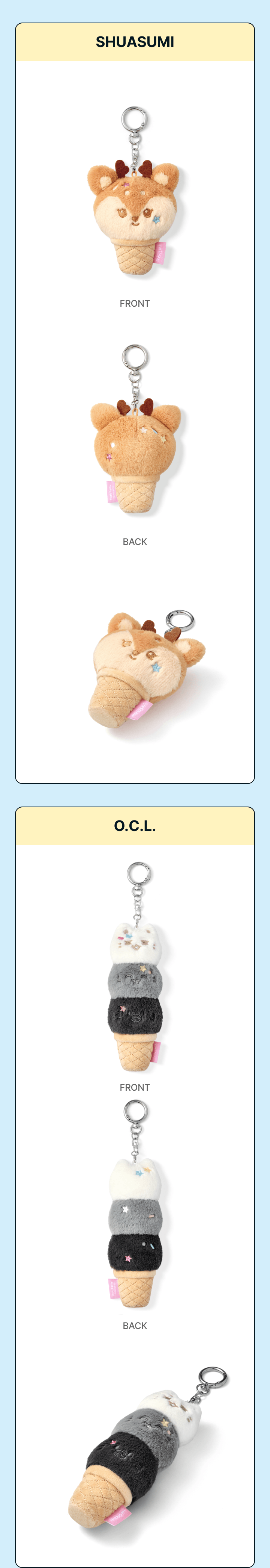 SEVENTEEN <Ice Cream with MINITEEN> Official Merch FACE KEYRING