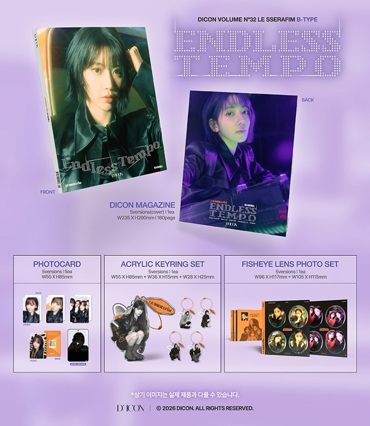 [PREORDER 17/1 CLOSED] LE SSERAFIM <DICON VOLUME N°32 ENDLESS TEMPO>