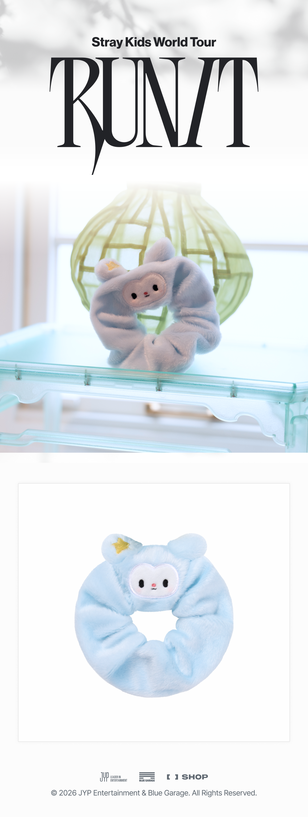 [PREORDER OFFLINE PROXY] STRAY KIDS <RUN IT> TASY SCRUNCHIE (18 POINTS)