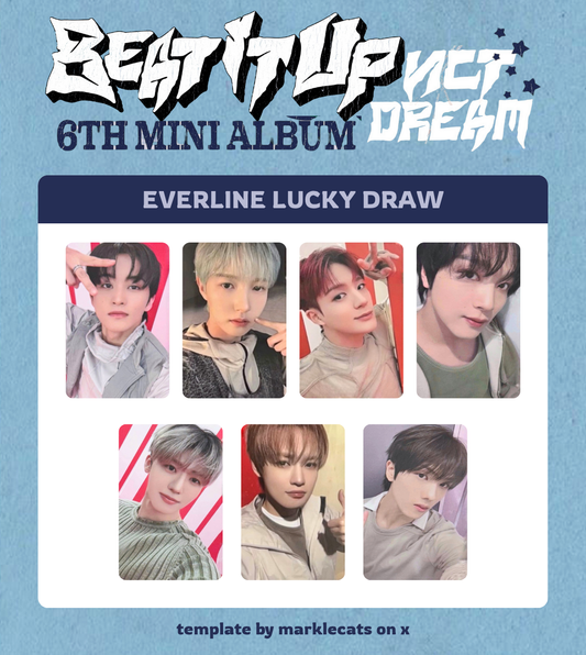 NCT DREAM <Beat It Up> Digipack Ver. EVERLINE POB (RANDOM 1EA)
