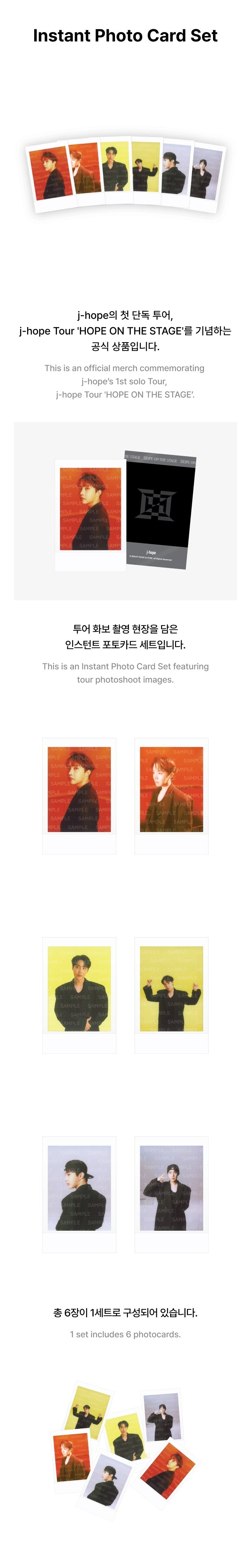 J-HOPE <HOPE ON THE STAGE> Instant Photo Card Set