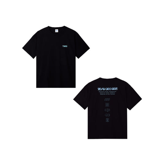 [PREORDER 6/8 CLOSED] TWS <24/7:FOR:YOU> IN JAPAN S/S T-SHIRT (BLACK)