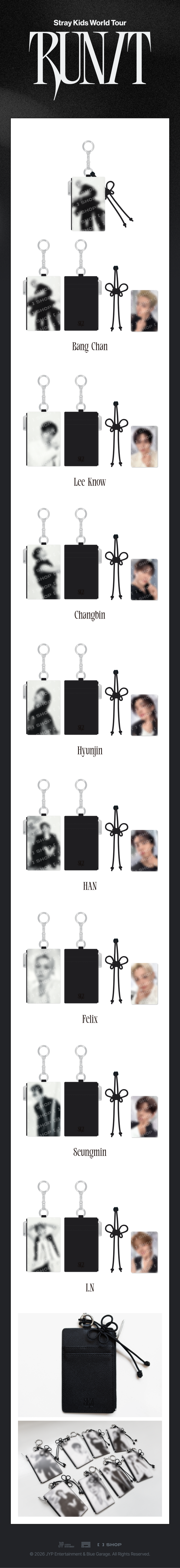 [PREORDER OFFLINE PROXY] STRAY KIDS <RUN IT> CARD HOLDER KEYRING (28 POINTS)