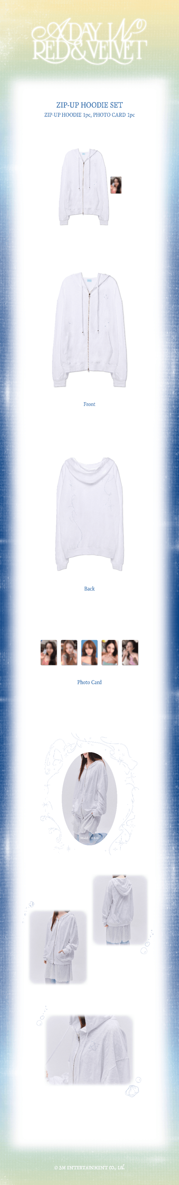 [PREORDER] RED VELVET <A Day in Red & Velvet> FAN-CON ZIP-UP HOODIE SET