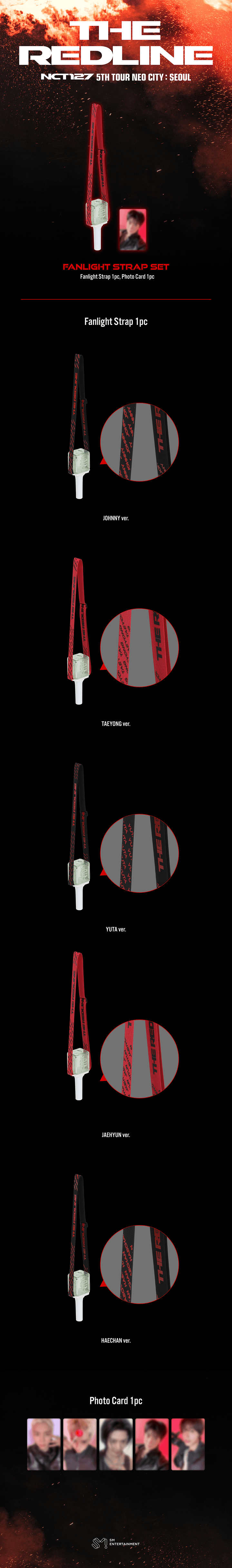 [PREORDER 21/9 CLOSED] NCT 127 [NEO CITY SEOUL: THE REDLINE] FANLIGHT STRAP SET
